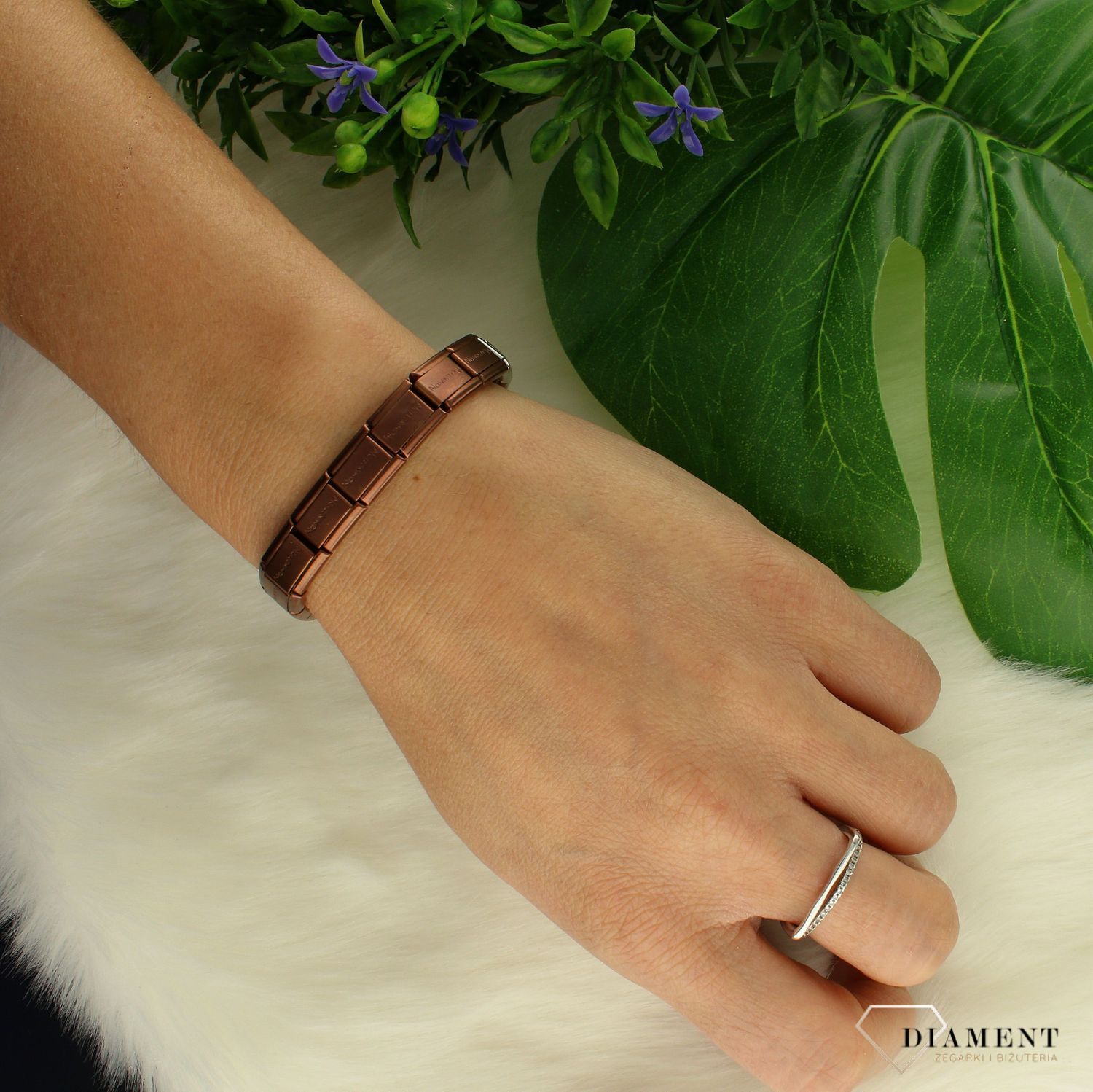 Bransoletka Nomination Composable Baza Matowa Brązowa 13 Elementowa 030001 SI 036.jpg